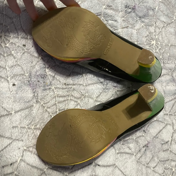 Cute platform colorful heels size 10 - Picture 2 of 8